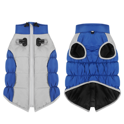 All-Weather Protective Dog Coat — Waterproof, Windproof & Reflective (Royal Blue)