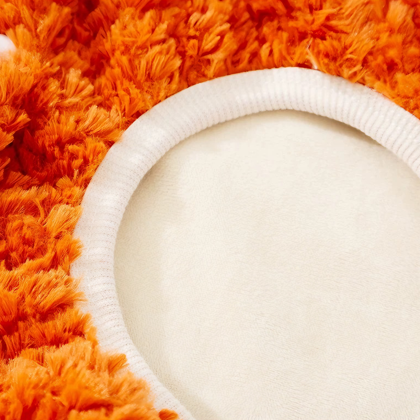 Autumn-Winter Plush Sweater for Large Dogs — Cozy, Stylish & Functional (Dello Hood Orange)