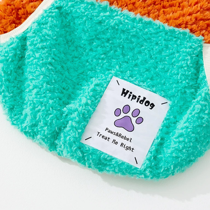 Autumn-Winter Plush Sweater for Large Dogs — Cozy, Stylish & Functional (Dello Hood Orange)