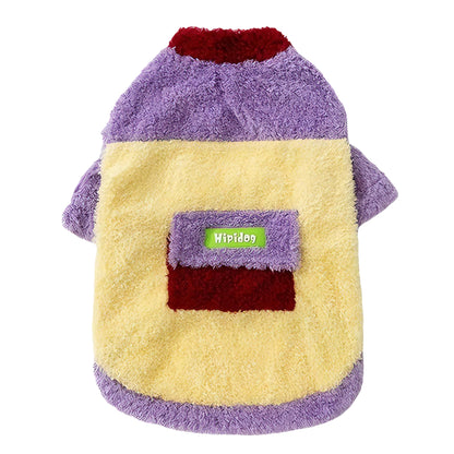Autumn-Winter Plush Sweater for Large Dogs — Cozy, Stylish & Functional (Bondi Purple)