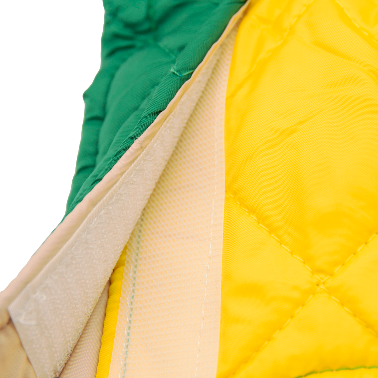 Quilted Warmth & Reflective Dog Coat — Lightweight, Secure & Adjustable (Yellow-Green)