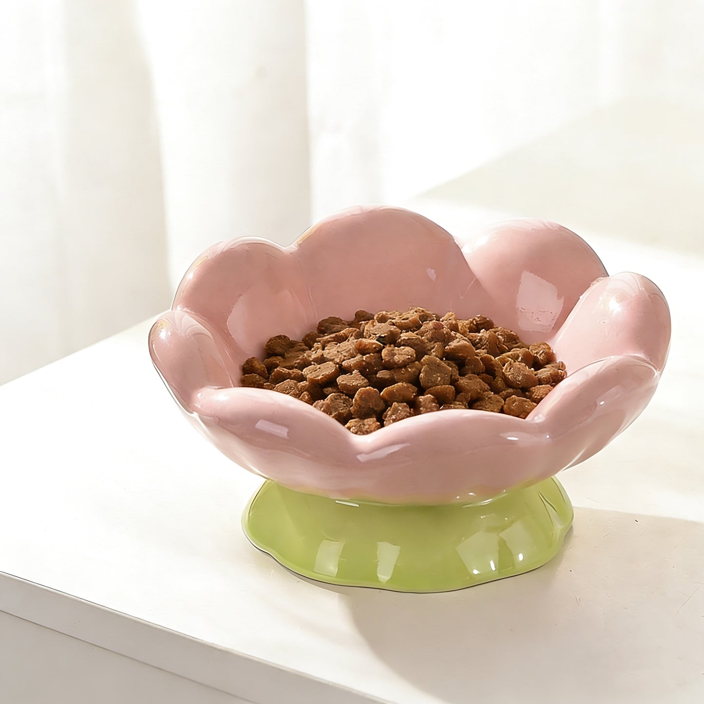 Tulip Ceramic Pet Bowl